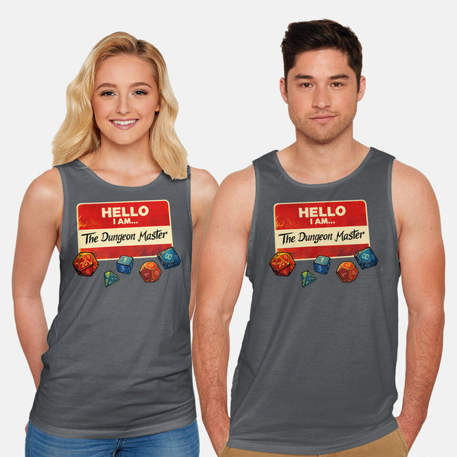Hello I Am The Dungeon Master-Unisex-Basic-Tank-DaniGuedes