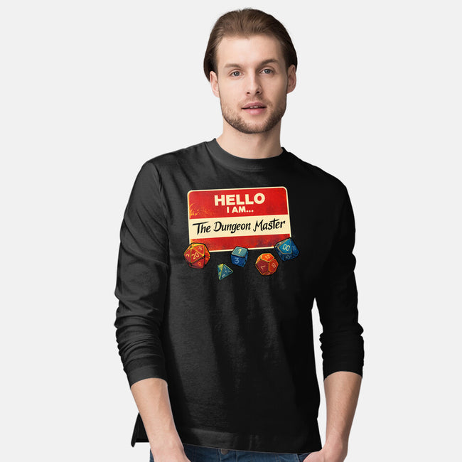 Hello I Am The Dungeon Master-Mens-Long Sleeved-Tee-DaniGuedes