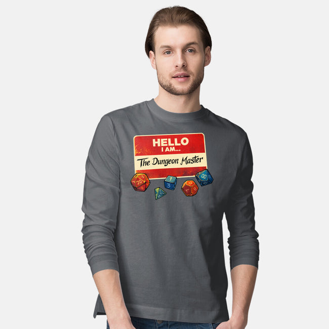 Hello I Am The Dungeon Master-Mens-Long Sleeved-Tee-DaniGuedes