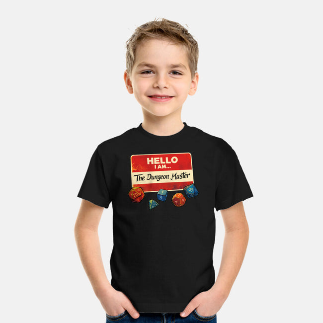 Hello I Am The Dungeon Master-Youth-Basic-Tee-DaniGuedes