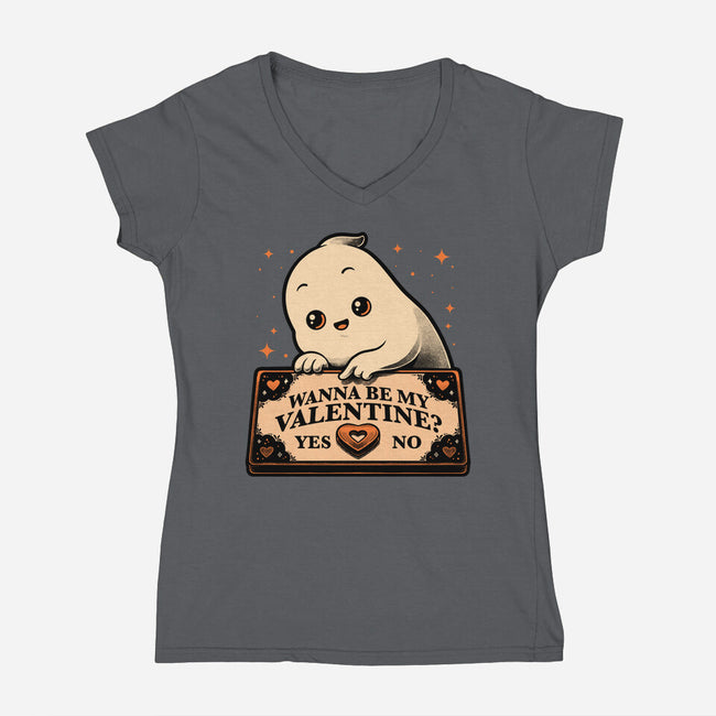 Love Ghost Ouija-Womens-V-Neck-Tee-Studio Mootant