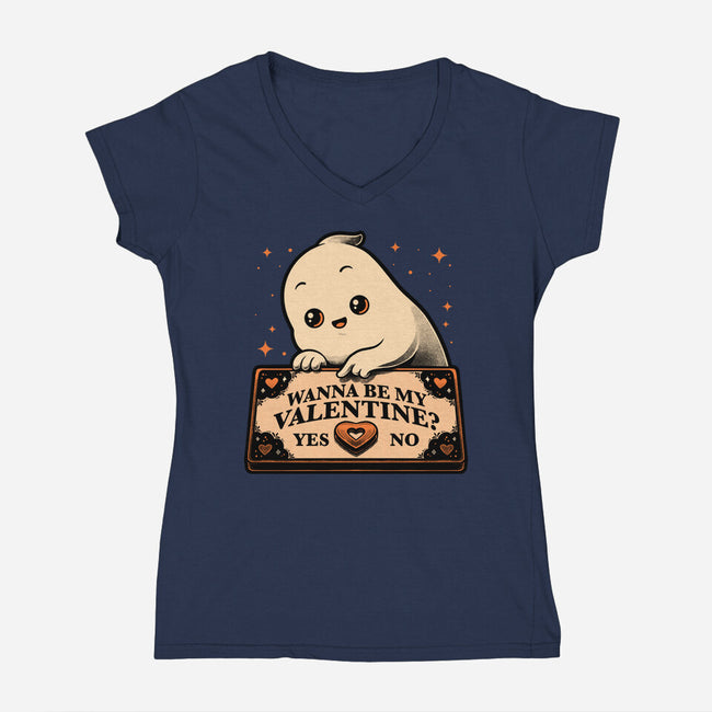 Love Ghost Ouija-Womens-V-Neck-Tee-Studio Mootant