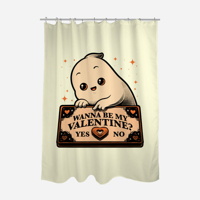 Love Ghost Ouija-None-Polyester-Shower Curtain-Studio Mootant