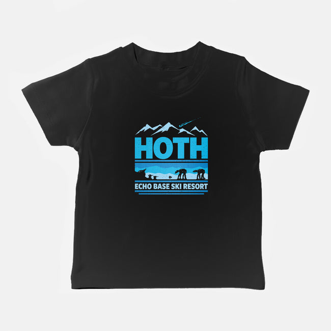 Echo Base Ski Resort-Baby-Basic-Tee-kg07