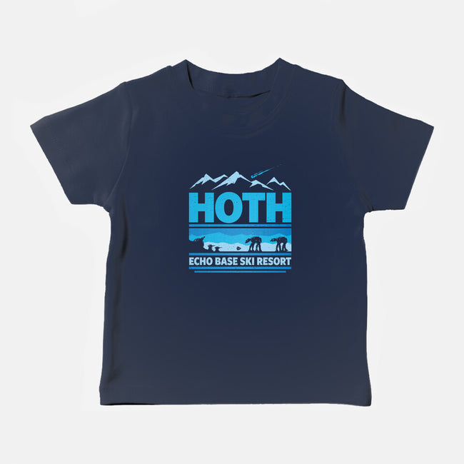 Echo Base Ski Resort-Baby-Basic-Tee-kg07