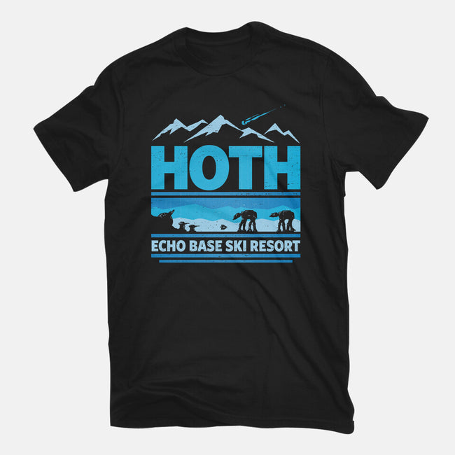 Echo Base Ski Resort-Youth-Basic-Tee-kg07