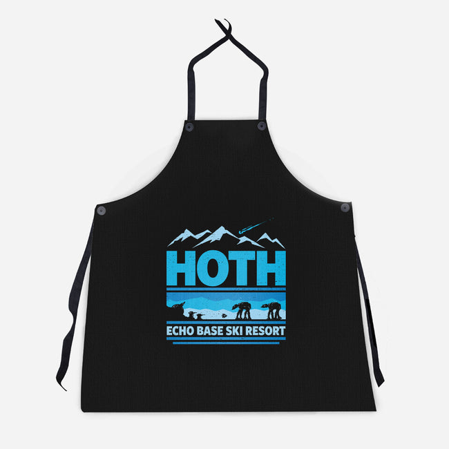 Echo Base Ski Resort-Unisex-Kitchen-Apron-kg07