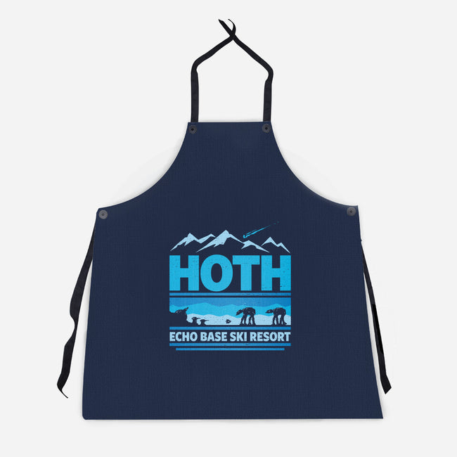 Echo Base Ski Resort-Unisex-Kitchen-Apron-kg07