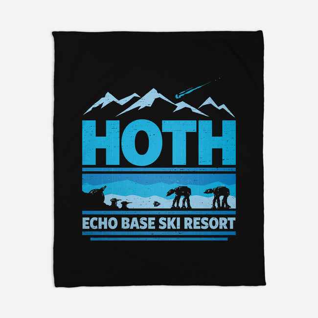 Echo Base Ski Resort-None-Fleece-Blanket-kg07