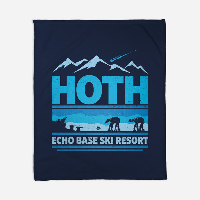 Echo Base Ski Resort-None-Fleece-Blanket-kg07