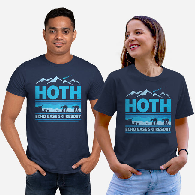 Echo Base Ski Resort-Unisex-Basic-Tee-kg07