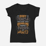 Ancient And Crumbling-Womens-V-Neck-Tee-tobefonseca