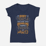 Ancient And Crumbling-Womens-V-Neck-Tee-tobefonseca