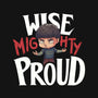 Wise Mighty Proud-None-Polyester-Shower Curtain-Geekydog