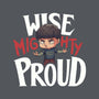 Wise Mighty Proud-Womens-Fitted-Tee-Geekydog