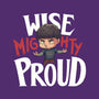 Wise Mighty Proud-Womens-Fitted-Tee-Geekydog
