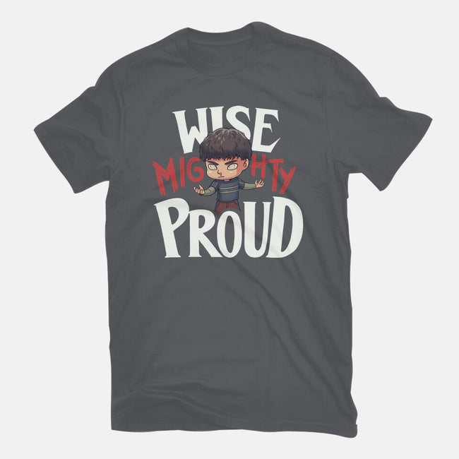 Wise Mighty Proud-Womens-Fitted-Tee-Geekydog