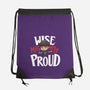 Wise Mighty Proud-None-Drawstring-Bag-Geekydog