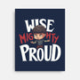 Wise Mighty Proud-None-Stretched-Canvas-Geekydog