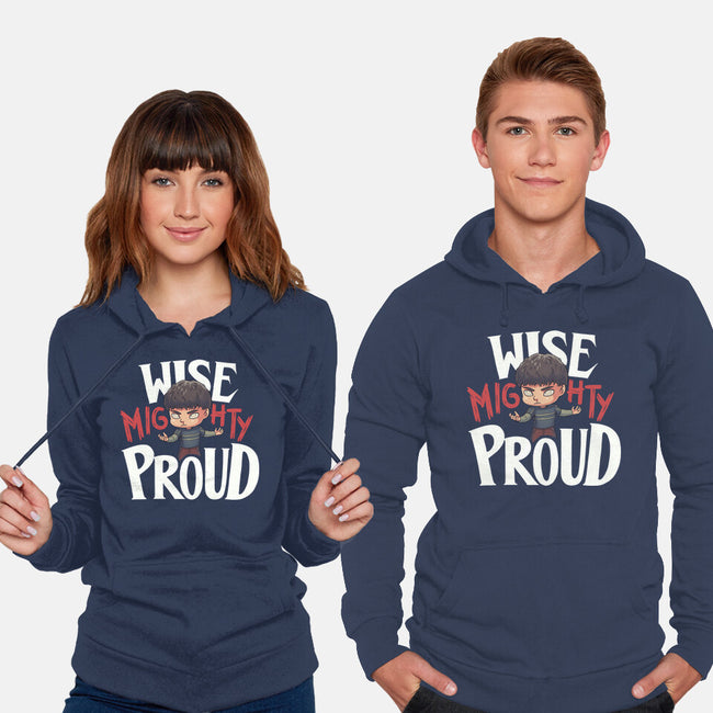 Wise Mighty Proud-Unisex-Pullover-Sweatshirt-Geekydog