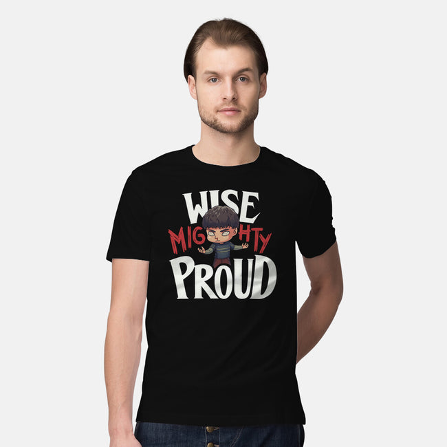 Wise Mighty Proud-Mens-Premium-Tee-Geekydog