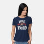 Wise Mighty Proud-Womens-Basic-Tee-Geekydog