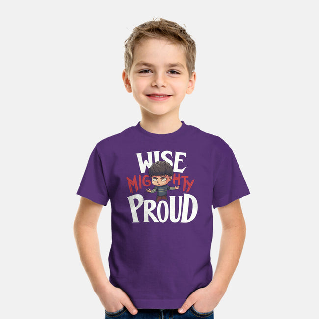 Wise Mighty Proud-Youth-Basic-Tee-Geekydog