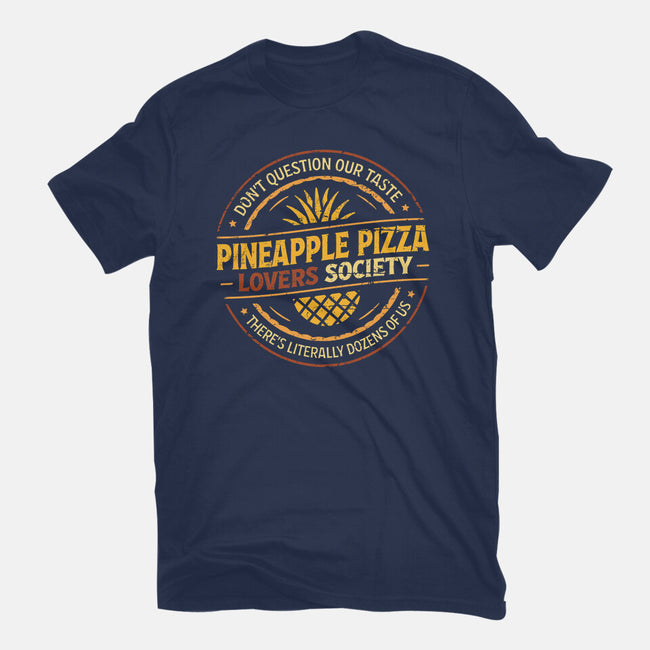 Pineapple Pizza Lovers-Mens-Heavyweight-Tee-BridgeWalker