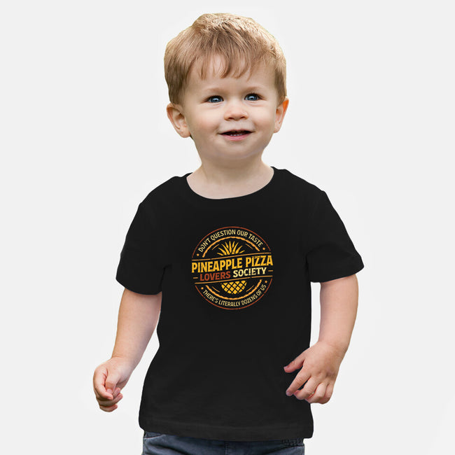 Pineapple Pizza Lovers-Baby-Basic-Tee-BridgeWalker