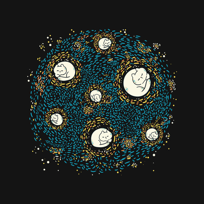 Starry Meow Night-Womens-V-Neck-Tee-Freecheese