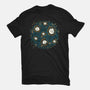 Starry Meow Night-Womens-Basic-Tee-Freecheese