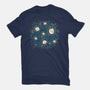 Starry Meow Night-Womens-Basic-Tee-Freecheese
