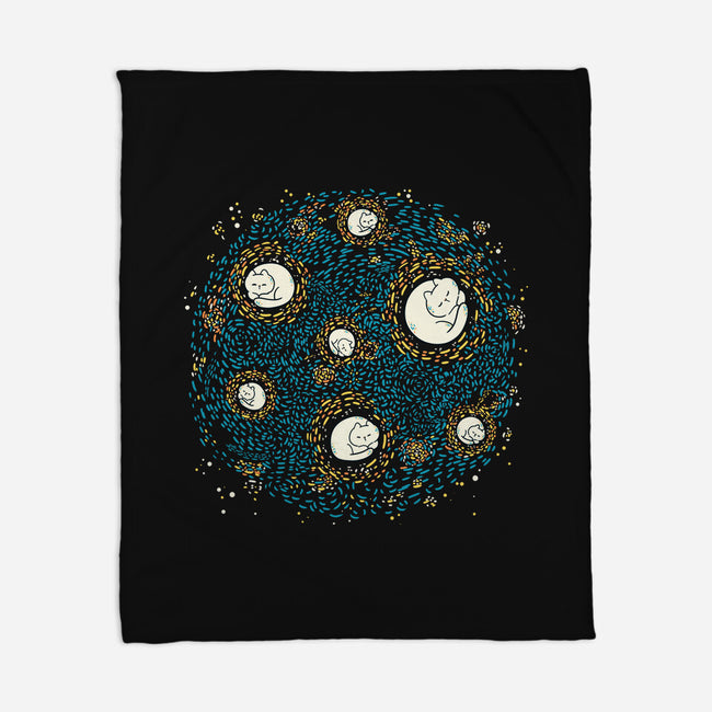 Starry Meow Night-None-Fleece-Blanket-Freecheese