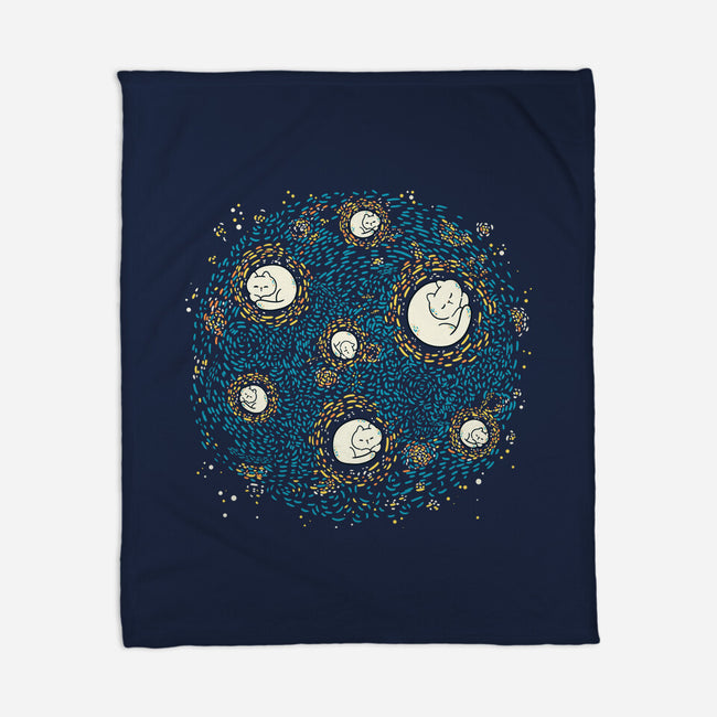Starry Meow Night-None-Fleece-Blanket-Freecheese