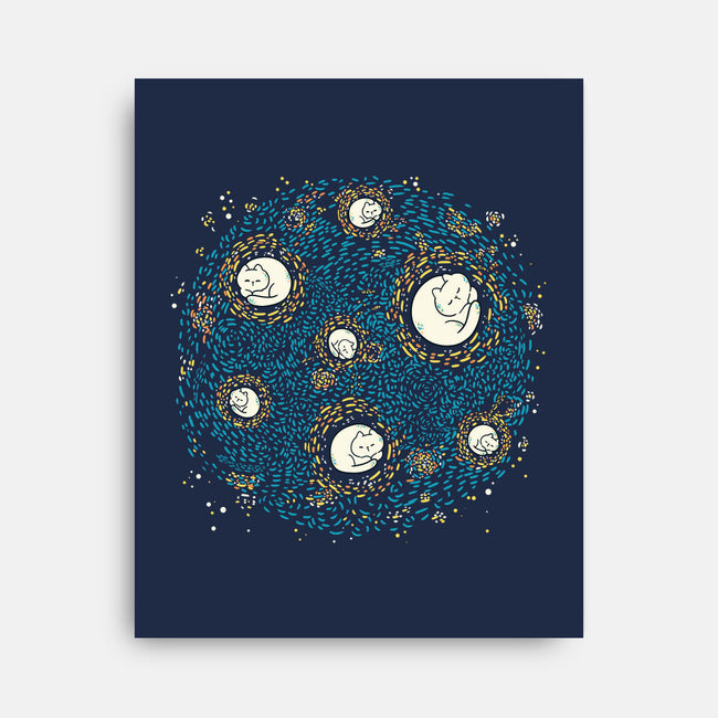 Starry Meow Night-None-Stretched-Canvas-Freecheese
