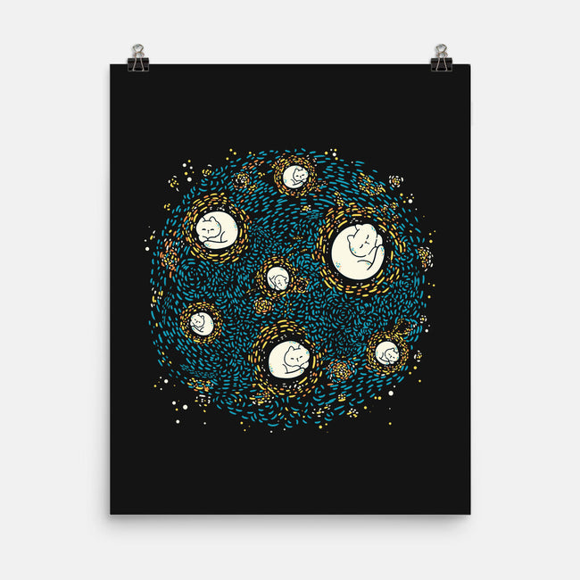Starry Meow Night-None-Matte-Poster-Freecheese