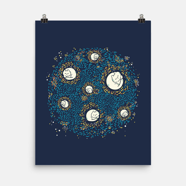 Starry Meow Night-None-Matte-Poster-Freecheese