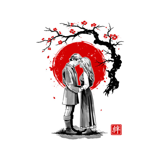 True Love Sumi-e-Unisex-Basic-Tee-retrodivision