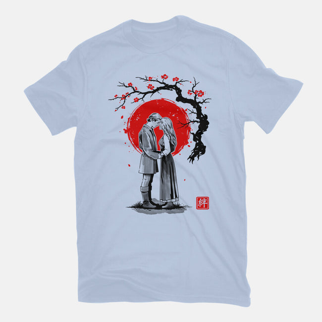 True Love Sumi-e-Unisex-Basic-Tee-retrodivision