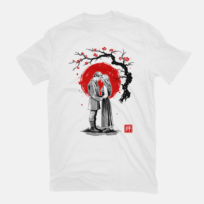 True Love Sumi-e-Womens-Fitted-Tee-retrodivision