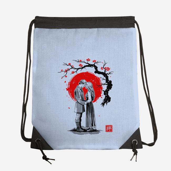 True Love Sumi-e-None-Drawstring-Bag-retrodivision