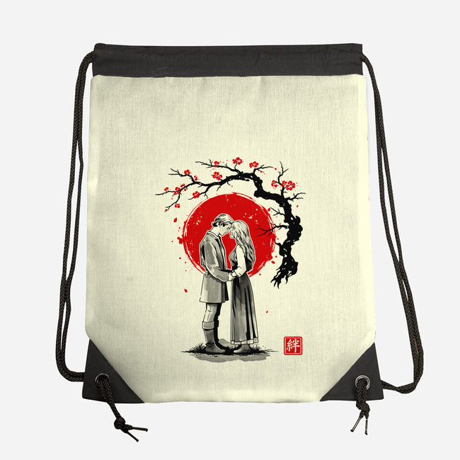 True Love Sumi-e-None-Drawstring-Bag-retrodivision
