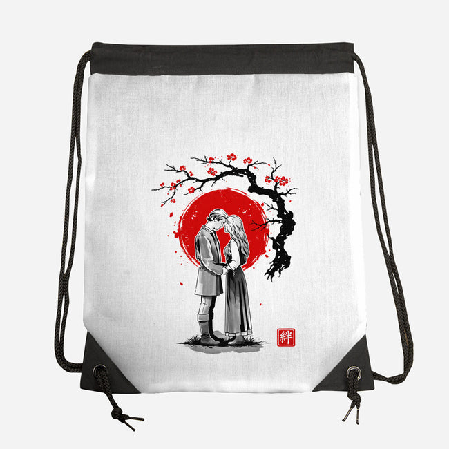 True Love Sumi-e-None-Drawstring-Bag-retrodivision