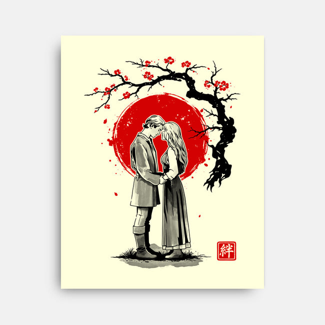 True Love Sumi-e-None-Stretched-Canvas-retrodivision