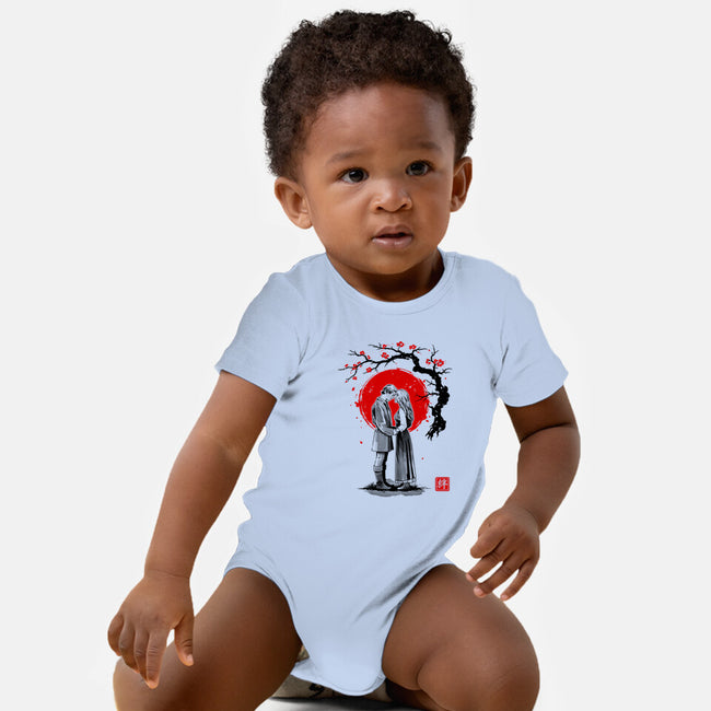 True Love Sumi-e-Baby-Basic-Onesie-retrodivision