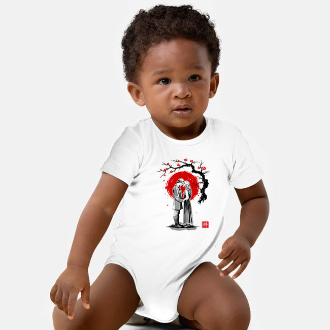 True Love Sumi-e-Baby-Basic-Onesie-retrodivision