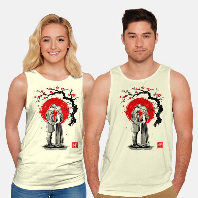 True Love Sumi-e-Unisex-Basic-Tank-retrodivision