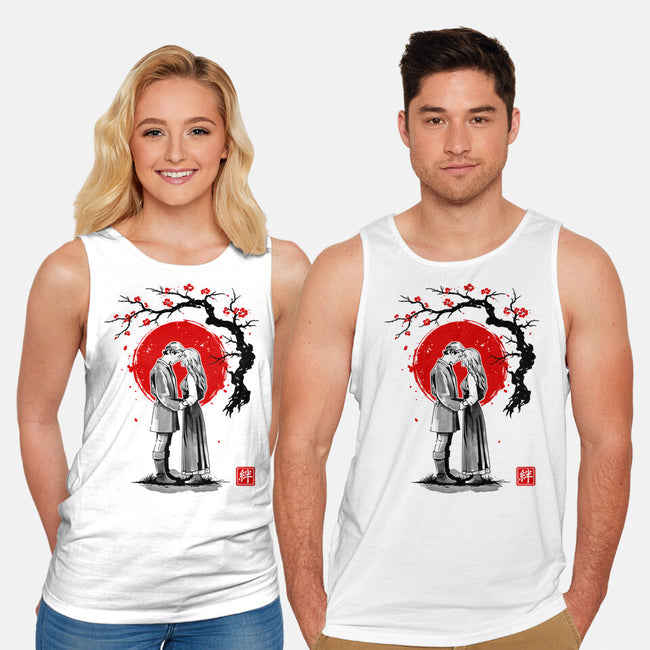 True Love Sumi-e-Unisex-Basic-Tank-retrodivision