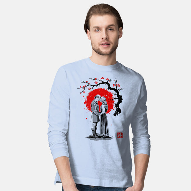 True Love Sumi-e-Mens-Long Sleeved-Tee-retrodivision
