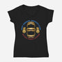 Optical Combat Division-Womens-V-Neck-Tee-glitchygorilla